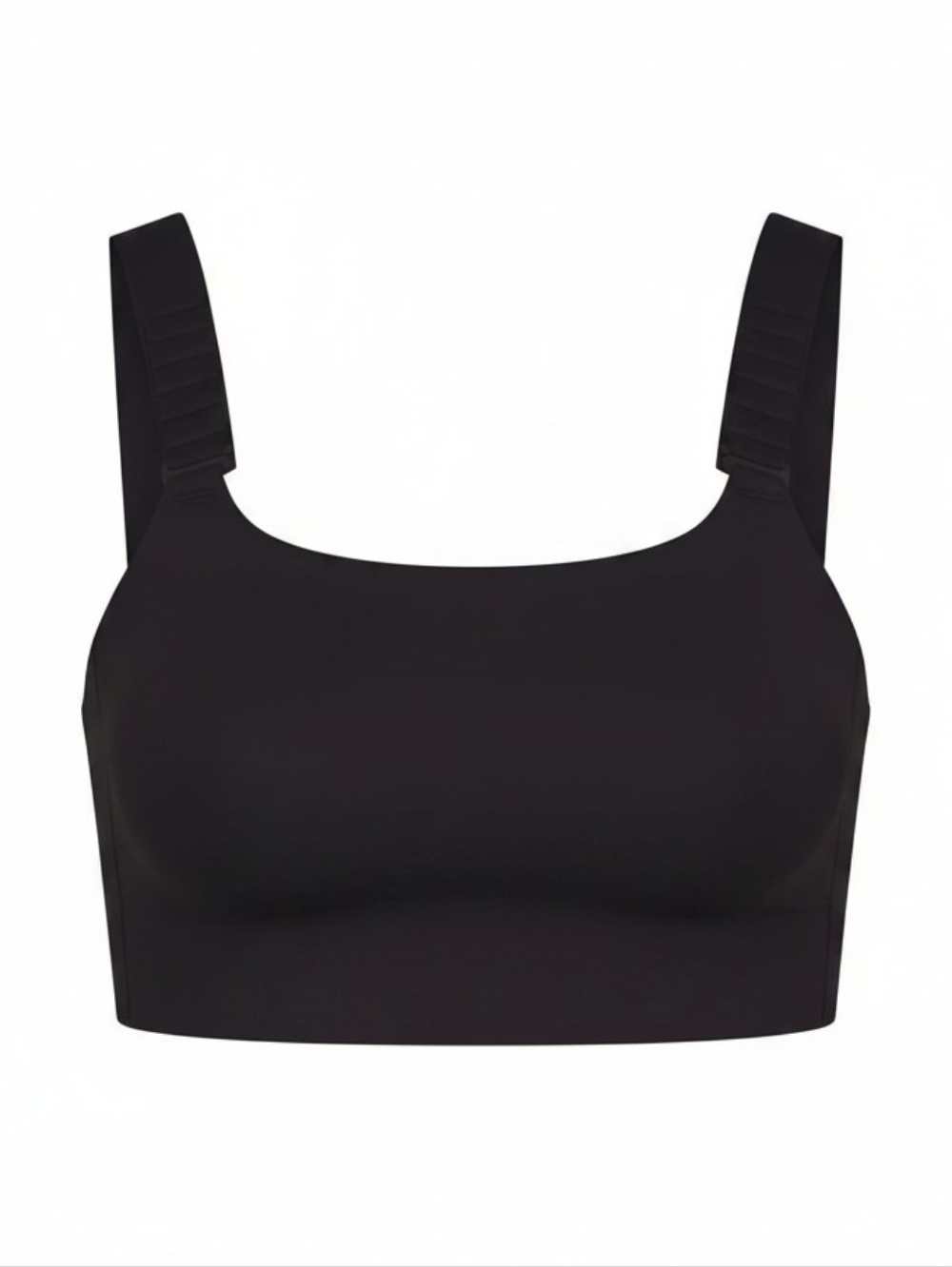 Skims Nike SKIMS Matte Wide Strap Sports Bra Obsidian Black 32D